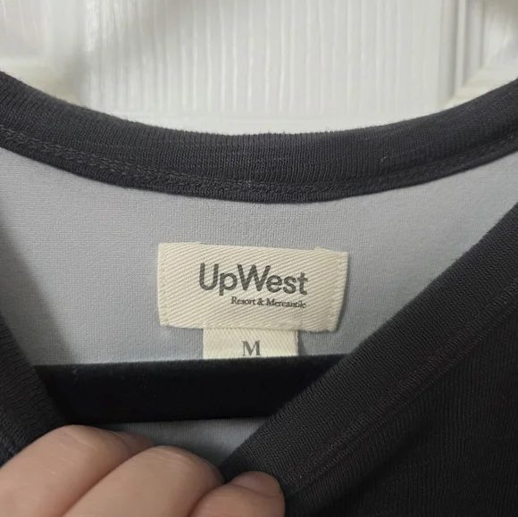 UpWest Comfortable Cotton Sleeveless Tank Charcoal Dress Athleisure Medium - Picture 9 of 12